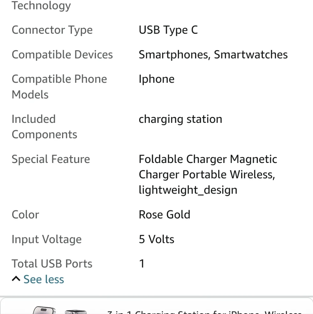 3 in 1 Apple charger